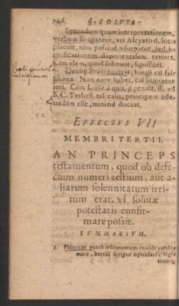 Effectus VII Membri Tertii.