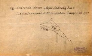 Sandgrube des Albert Langenbach aus Lahr auf Gemarkung Sulz