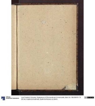 Skizzenbuch & Rückendeckel & Innenseite