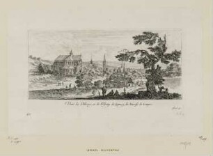 Veuë de l’Abbaye et de l’Estang de Quincy