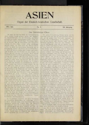 Juni. No. 9. XII. Jahrgang.