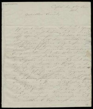 Brief von Louis Spohr an Adolf Friedrich Hesse