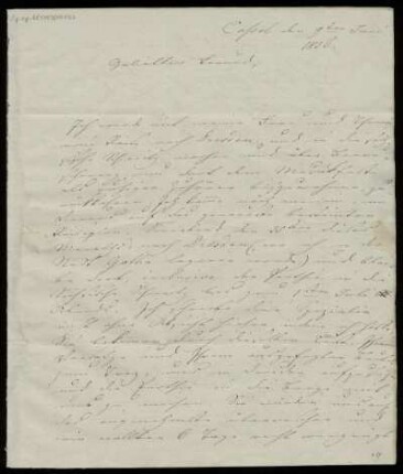 Brief von Louis Spohr an Adolf Friedrich Hesse