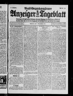 Bad Oeynhausener Anzeiger und Tageblatt. 1912-1934