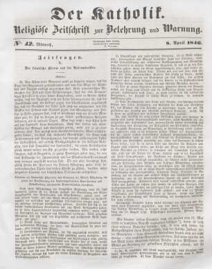 193-195 Zeitfragen : X. Der fränkische Klerus und die Redemptionen (Schluß)