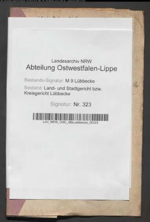 Erblasser: Bökelheide, Wilhelm; Erblasser: Bökelheide, Marie Charlotte, geb. Lücker: Abschluss eines Erbvertrags