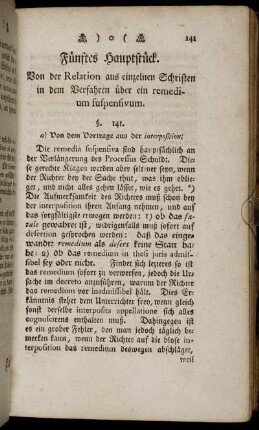 Fünftes Hauptstück. Von der Relation aus einzelnen Schriften ... - Eilftes Hauptstück. Von den Relationen bey actibus voluntaræ Jurisdictionis.