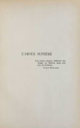 L' amour suprême