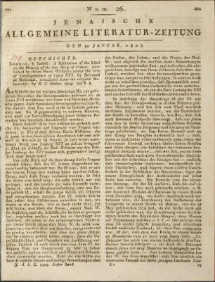 Num. 26. Den 30. Januar 1805