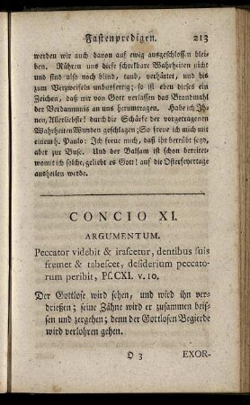 Concio XI. [Die Bestürzung des Sünders vor dem Richterstuhle...] - Concio XIII. [Ankläger und Zeugen wider den Sünder...]