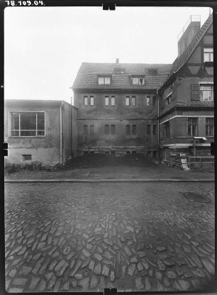 Schmalkalden, Haargasse. Wohnhäuser. Straßenfront
