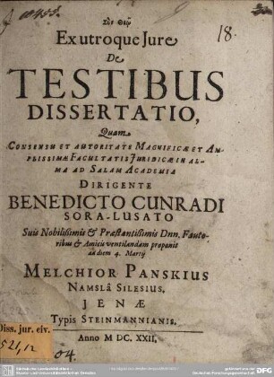 Ex utroque jure de testibus