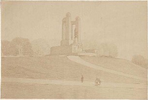 Pfann, Paul; Hamburg; Bismarck-Denkmal - Perspektive