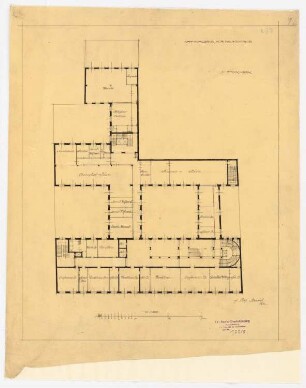 Nationalbank für Deutschland, Berlin: Grundriss 1.OG 1:200