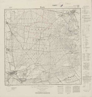 3144 (alte Nr.: 1621) Beetz, Meßtischblatt (4cm - Karte)