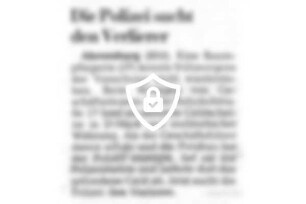 Die Polizei sucht [Name maskiert]