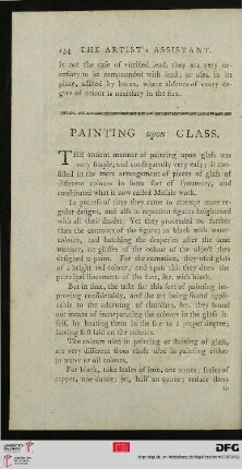 Painting upon glass