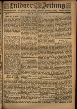 Ausgabe vom Donnerstag, den 20. Juni 1901.