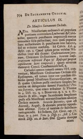 774-799, Articulus IX. De Ministro Sacramenti Ordinis.