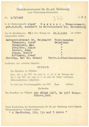 Gassner, Josef