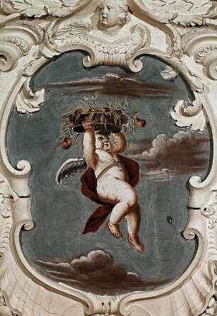 Putto mit Obstkorb
