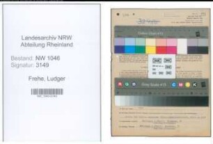 Entnazifizierung Ludger Frehe , geb. 07.10.1916 (Verwaltungsbeamter)