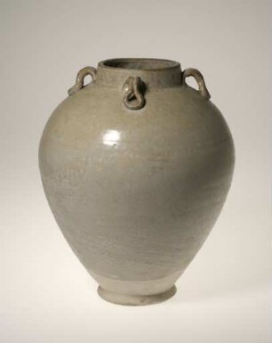 Vase mit weißer Glasur
