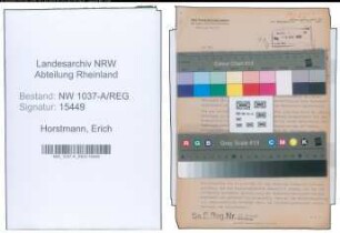 Entnazifizierung Erich Horstmann , geb. 21.03.1908 (Regierungsrat)