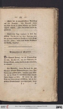 Dreyzehntes Kapitel