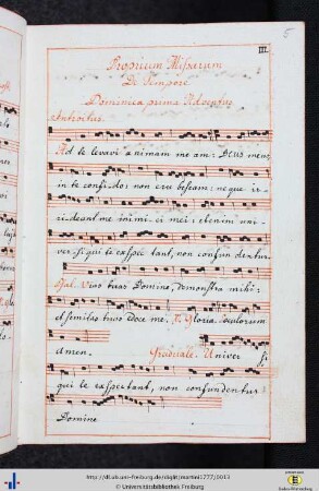 Proprium missarum de tempore.