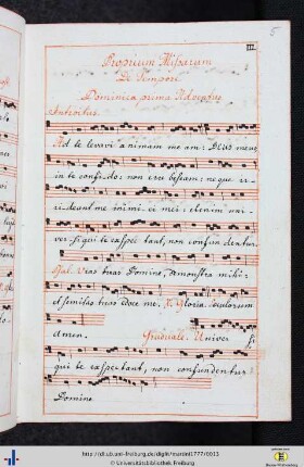 Proprium missarum de tempore.