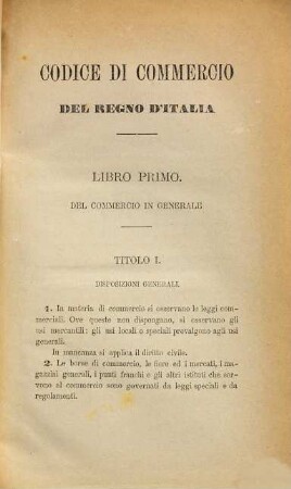 Codice di Commercio del regno d'Italia