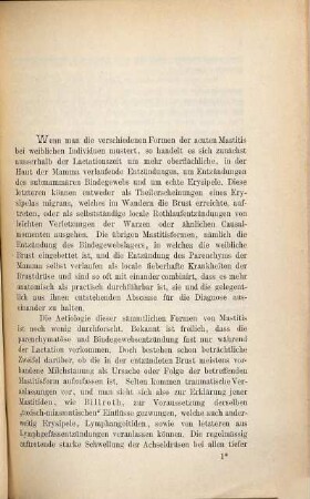 Zur Aetiologie der Mastitis : Inaug. Diss.