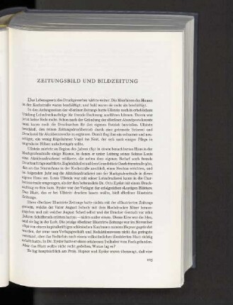 Zeitungsbild und Bildzeitung