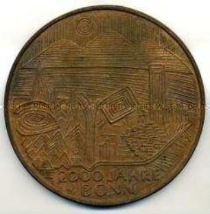 Münzentwurf 2000 Jahre Bonn, Vorderseite