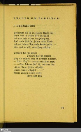 Frauen Um Parzival