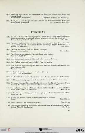 Porzellan (Nr. 1104-1175)