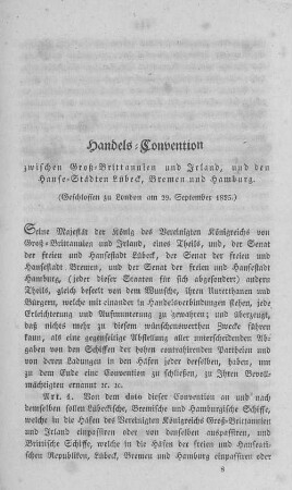 Handels-Convention