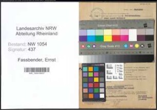 Entnazifizierung Ernst Fassbender , geb. 15.12.1899 (Verw.Inspektor)