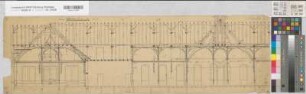 Hiltrup (Münster) Herz Jesu Missionshaus Schnitte (1897) 1 : 50 28 x 94 Zeichnung Franz Wucherpfennig, Architekt Nachlaß Wucherpfennig