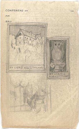 Littmann, Max; Exlibris - Ansichten