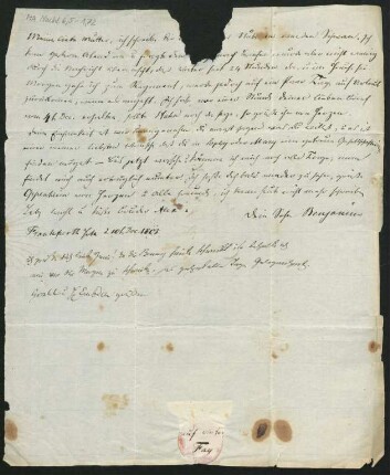 Brief an Henriette Mendelssohn : 10.12.1813