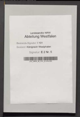 Der Rezeptur Hannover überwiesene Mindensche Stiftsrevenuen