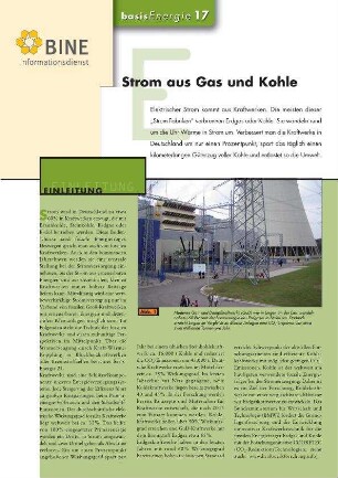 Strom aus Gas und Kohle.