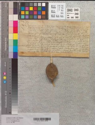 Gegen ein ihm überlassenes Pfand verkauft Abt Franz von Corvey dem höxterschen Bürger Veltman eine Wiese, der Preis beider ist sechs Goldgulden; Rückkauf.