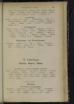 IX. Abtheilung. Baukunst, Bildnerei, Malerei