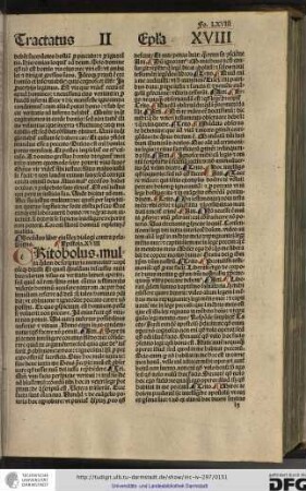 Epistola XVIII.