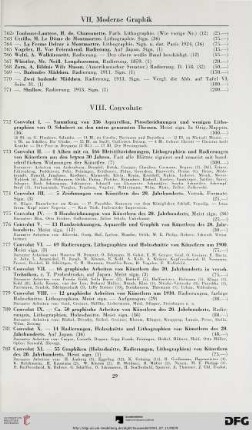 VIII. Convolute (Nr. 772-788)