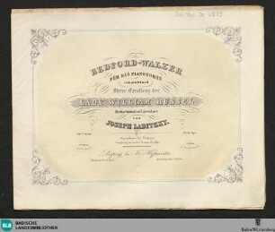 Bedford-Walzer : für das Pianoforte; 108tes Werk