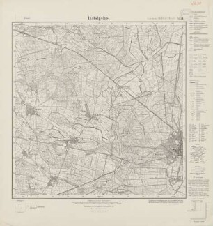 2634 (alte Nr.: 1221) Ludwigslust, Meßtischblatt (4cm - Karte)